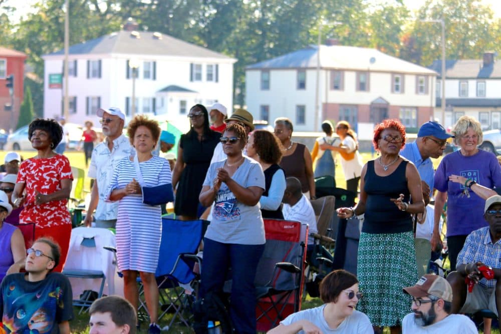 A picture of the crowd at the Mattapan Jazz and Unity Festival, which the author hosted, in September 2019. (Courtesy)