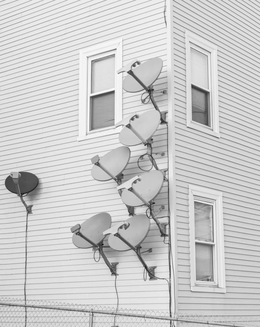 Evan Perkins, “Untitled (Satellite Dishes),” 2020, archival inkjet print. (Courtesy of the artist and Re-Direct Gallery)
