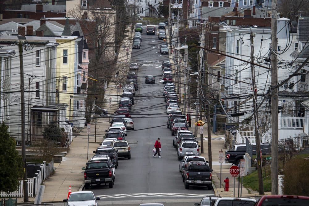 Housing on Clark Avenue in Chelsea. (Jesse Costa/WBUR)