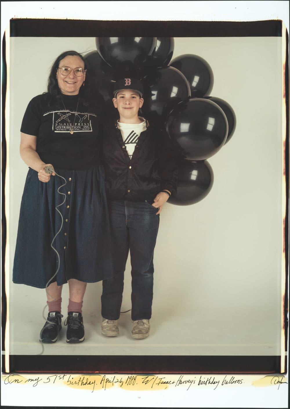 Elsa Dorfman, "On my 51st birthday." April 26, 1988 (Courtesy Museum of Fine Arts)