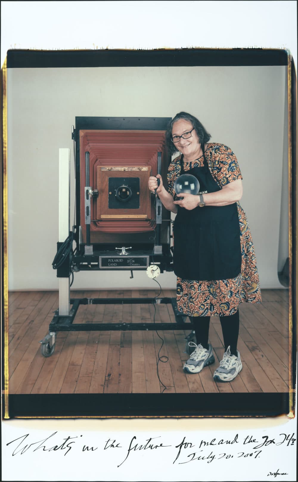 Elsa Dorfman, "What's in the future for me and the 20x24?" July 20, 2007 (Courtesy Museum of Fine Arts)