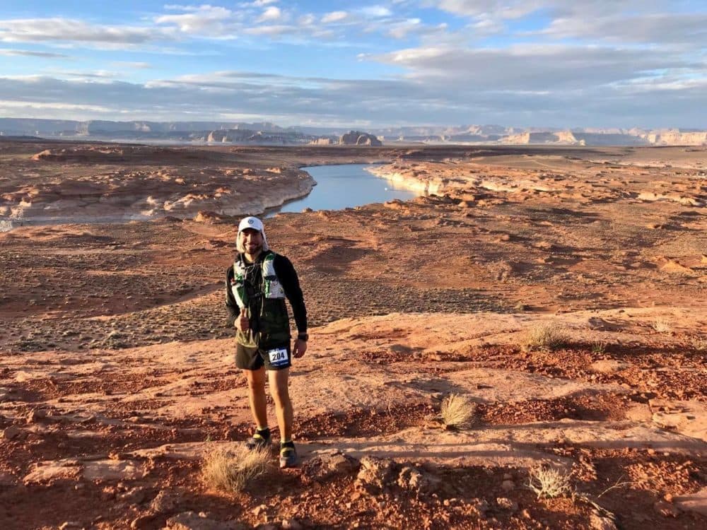 After running the New York City Marathon, Michael started looking for bigger challenges. Here's Michael at the 2019 Antelope Canyon 100. (Courtesy Michael Ortiz)