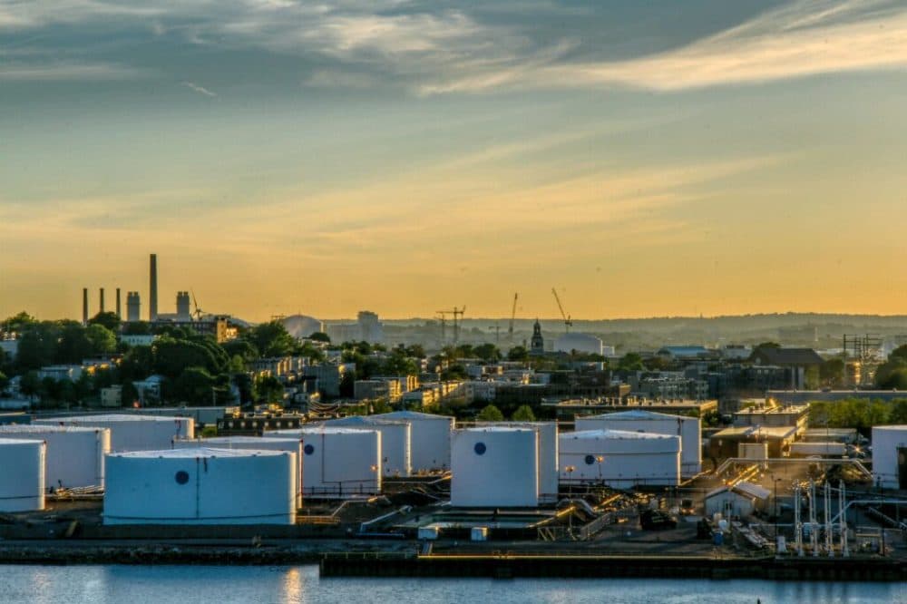 The view of Chelsea's waterfront from the air. (Courtesy GreenRoots)