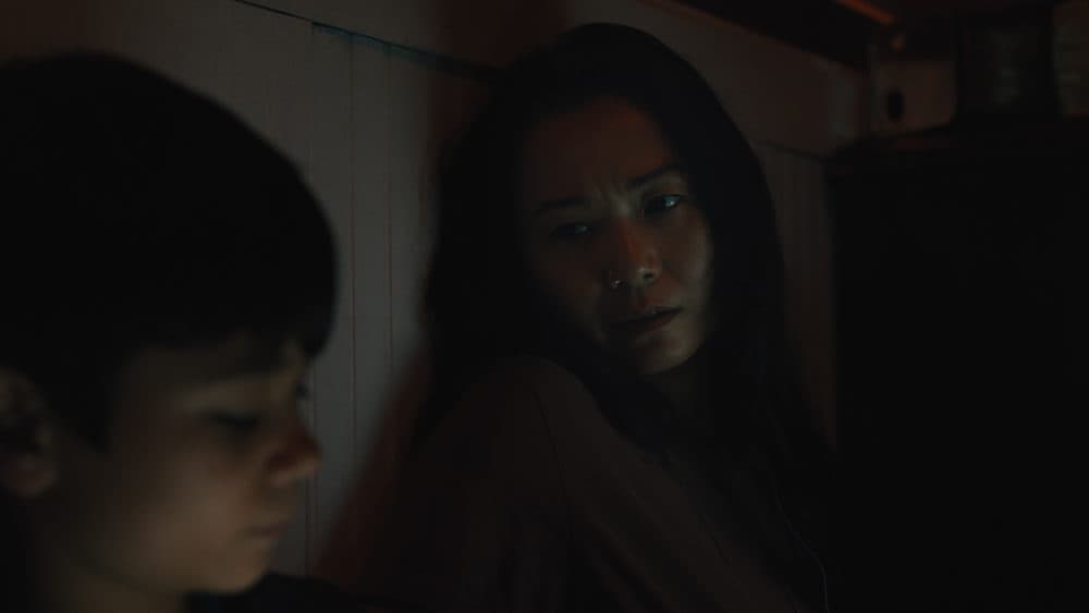Left to right, Lucas Jaye and Hong Chau in &quot;Driveways.&quot; (Courtesy FilmRise)