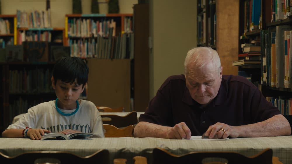Lucas Jaye, left, and Brian Dennehy in &quot;Driveways.&quot; (Courtesy FilmRise)
