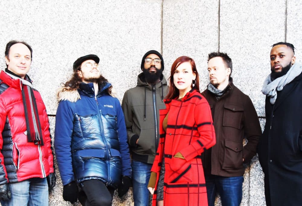 Gabriela Martina with band members Maxim Lubarsky, Ben Rosenblum, Kyle Miles, Jussi Reijonen and Vancil Cooper. (Courtesy Gabriela Martina)