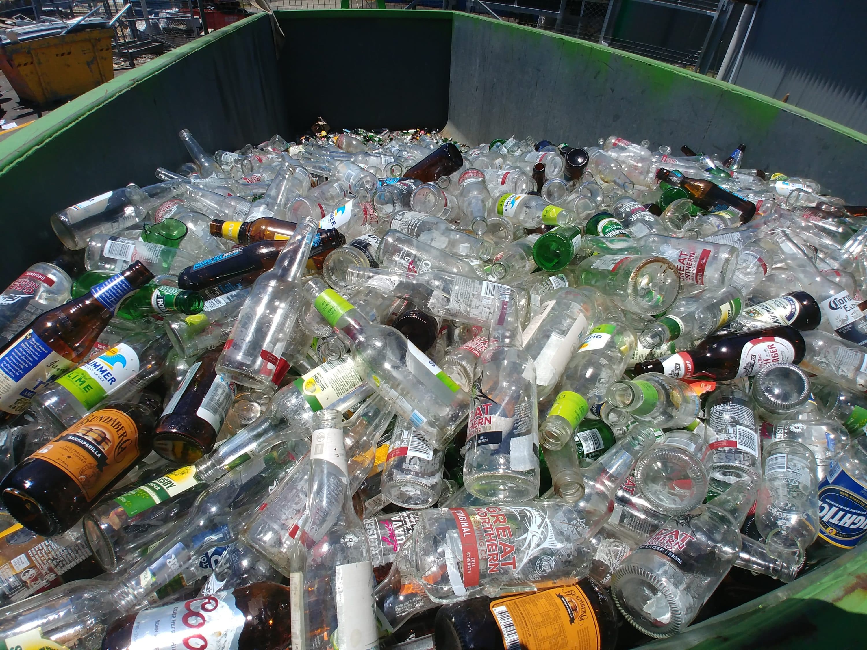 Bottles set for recycling. (Getty Images)