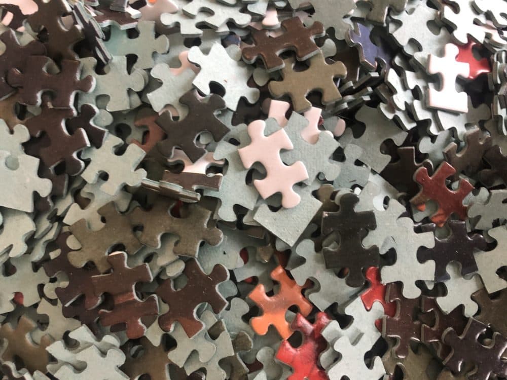 Pieces of a puzzle. (Cristela Guerra/WBUR)