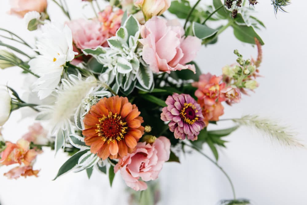 A bouquet of flowers from Many Graces. (Courtesy Candace Hope Photography)