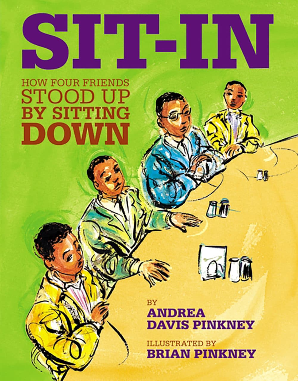 "Sit-In: How Four Friends Stood Up by Sitting Down" by Andrea Davis Pinkney. (Courtesy of Andrea Davis Pinkney)