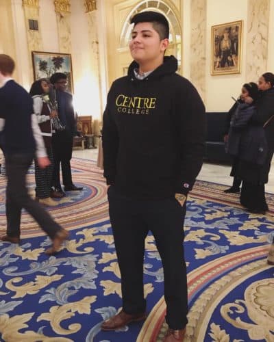Samuel Landaverde, graduating from East Boston High School this year, will attend Centre College in Kentucky on a Posse Scholarship. (Courtesy)