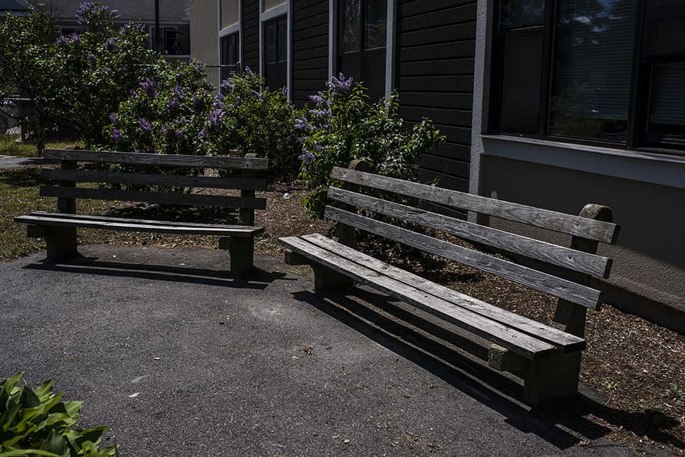 More than three-quarters of all COVID-19 related deaths in Rhode Island are linked to long-term care facilities like Bannister Center. (Alex Kay Potter/ProPublica)