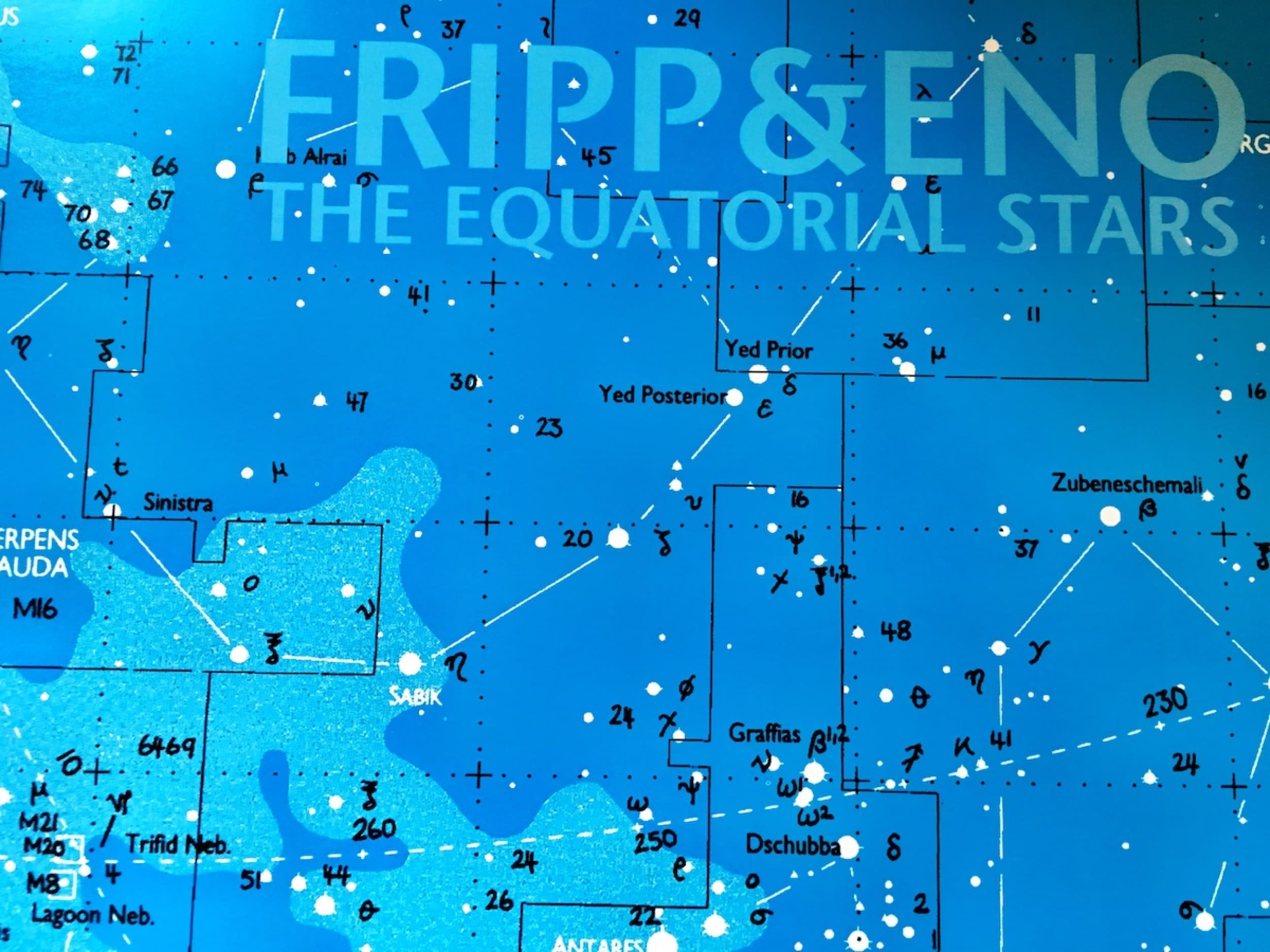 The cover of Brian Eno and Robert Fripp's album "The Equatorial Stars" (2004). (Courtesy)