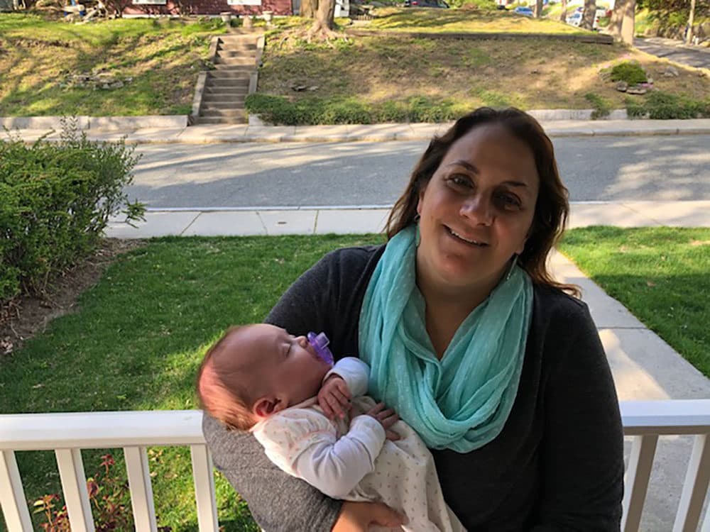 Sarah Zrike and her daughter, Isabella (3 months). (Courtesy Sara Zrike)