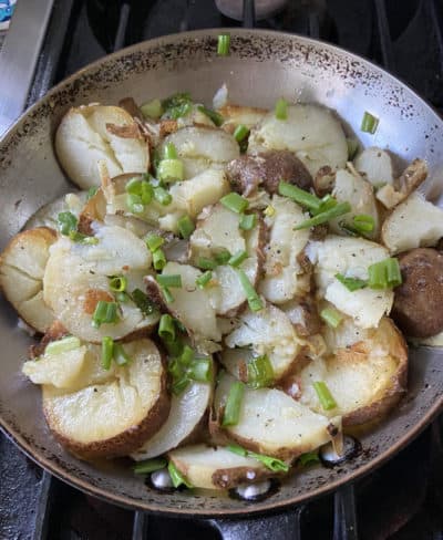 Baked potato “pancake” by Kathy Gunst (Courtesy)