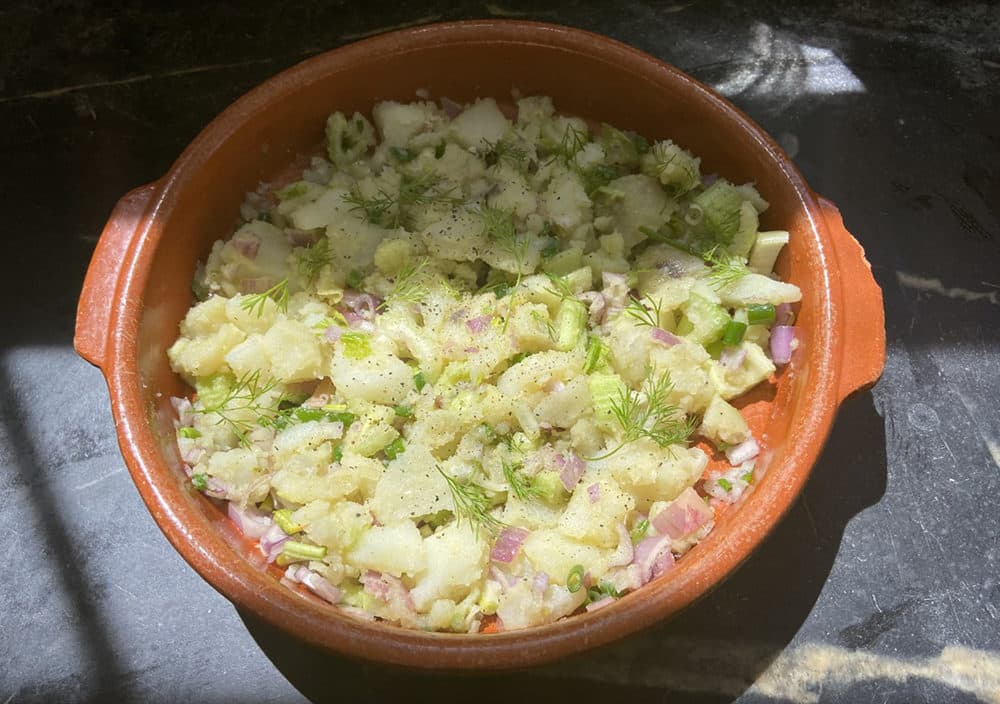 Spring potato salad by Kathy Gunst (Courtesy)