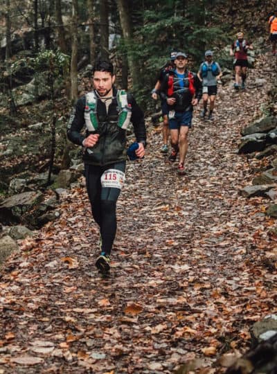 David running the 2018 Chattanooga 100. (Misty Wong)