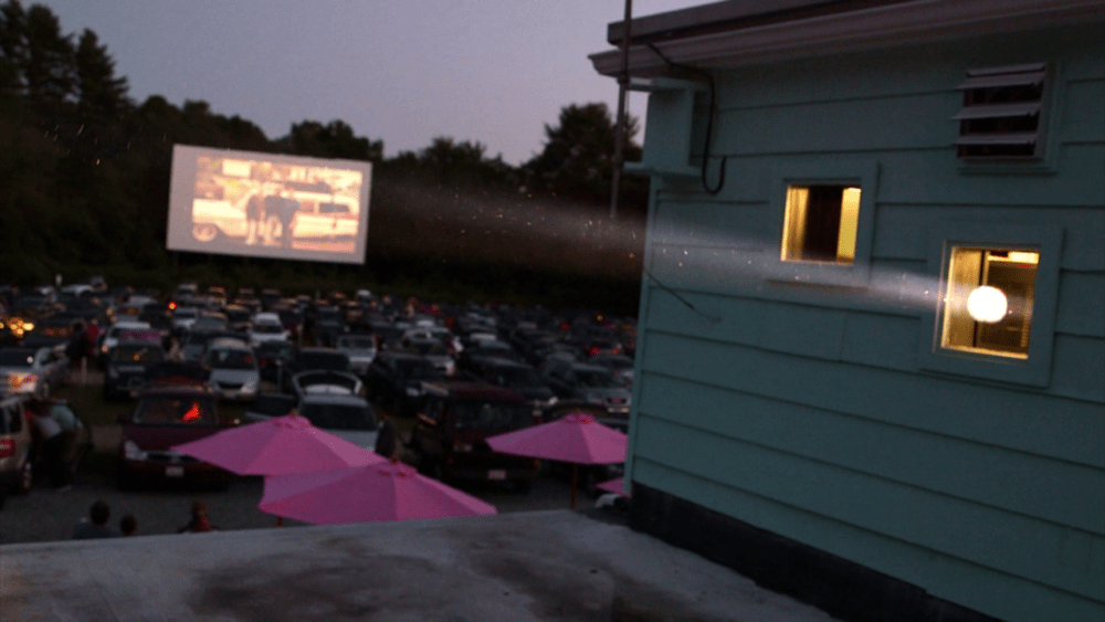 A 2019 film screening at the Mendon Twin Drive-In. (Courtesy)