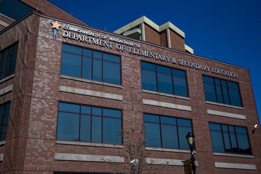 The Massachusetts Department of Elementary and Secondary Education in Malden. (Jesse Costa/WBUR)