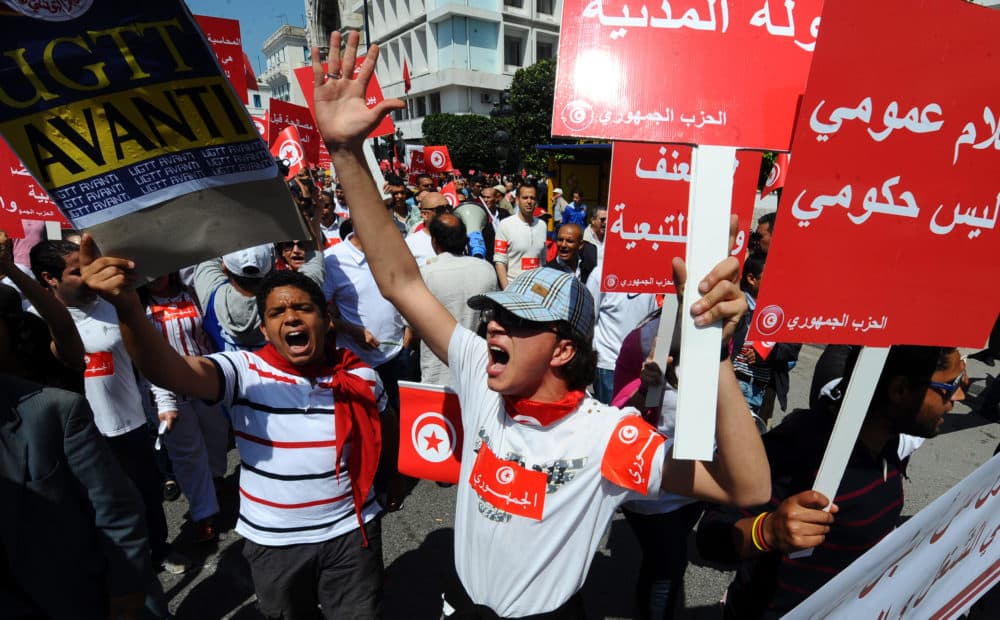 In the early 2010s, series of anti-government protests spread across the Arab world. (Fethi Belaid/AFP/GettyImages)