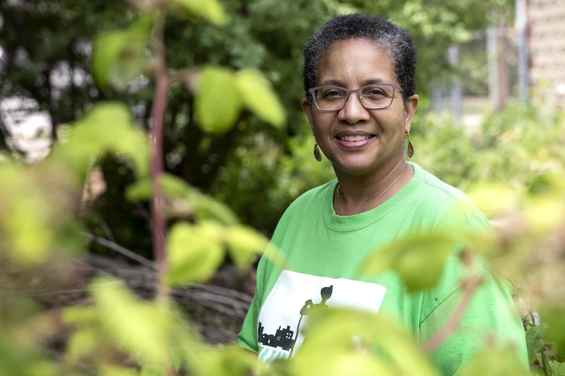 Patricia Spence, president of the Urban Farming Institute. (Robin Lubbock/WBUR)