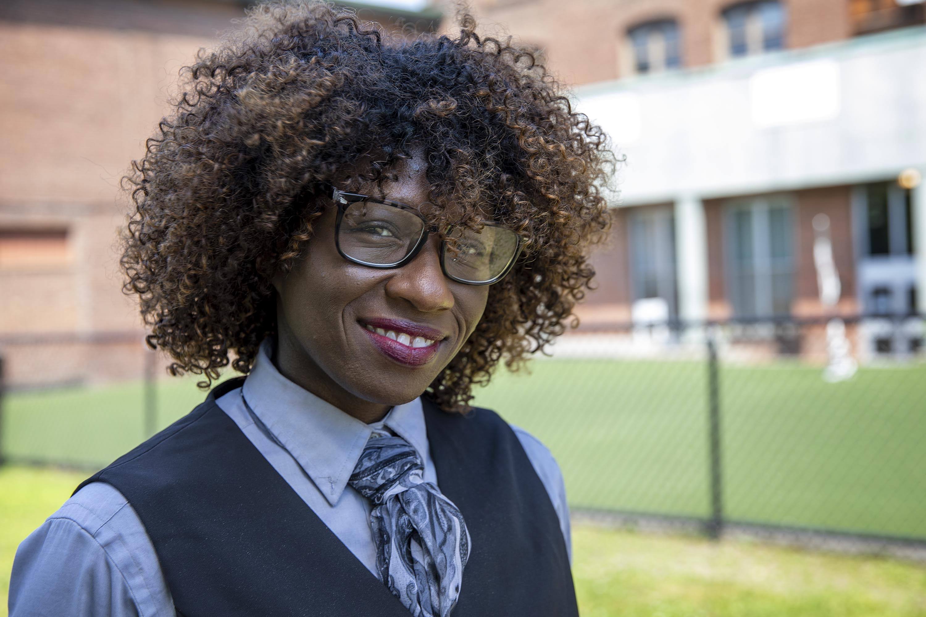 S. Atyia Martin, CEO and founder of All Aces. (Robin Lubbock/WBUR)