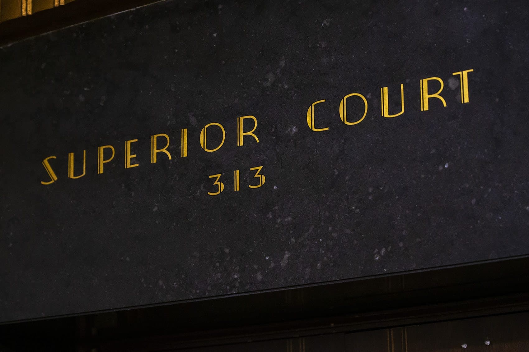 A Suffolk Superior County Courthouse room. (Jesse Costa/WBUR)