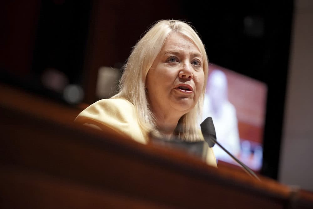 Rep. Debbie Lesko, R-Ariz., on Capitol Hill in Washington, Wednesday, June 10, 2020. (Greg Nash/Pool via AP)