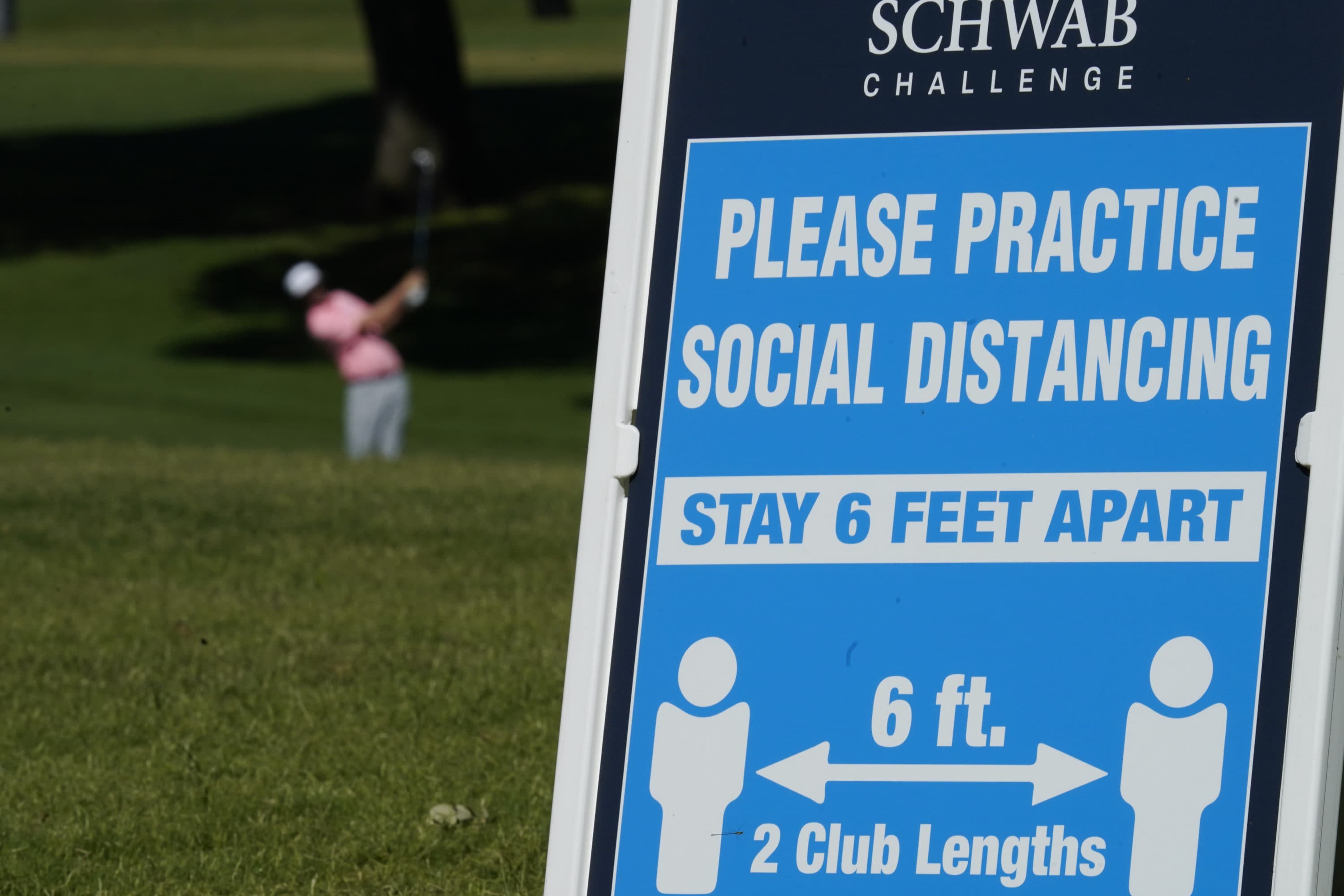 After Months Of No Pro Sports, Golf Is Back — With A Moment Of Silence