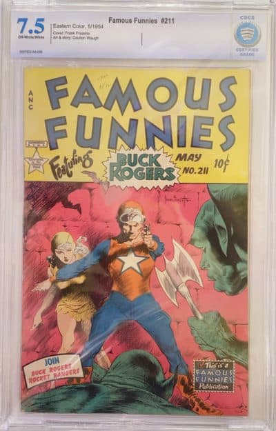 One of Josh Avery's prized comic books, a copy of Famous Funnies #211, with a cover by the great Frank Frazetta. (Courtesy)