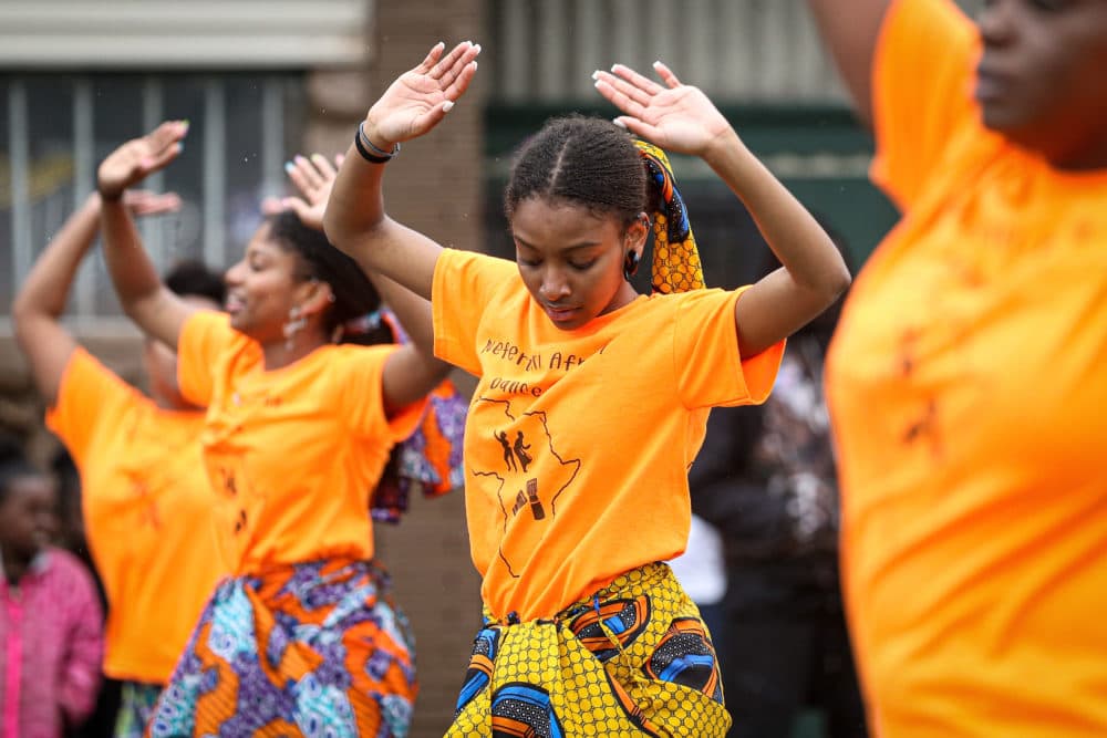 Members of the parade perform during the 48th Annual Juneteenth Day Festival on June 19, 2019 in Milwaukee, Wisconsin. (Dylan Buell/Getty Images)