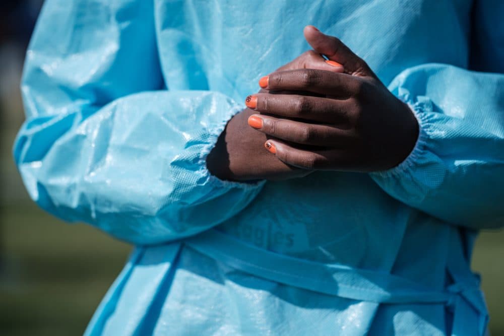 A nurse in personal protective equipment (Yasuyoshi Chiba/AFP/Getty Images)