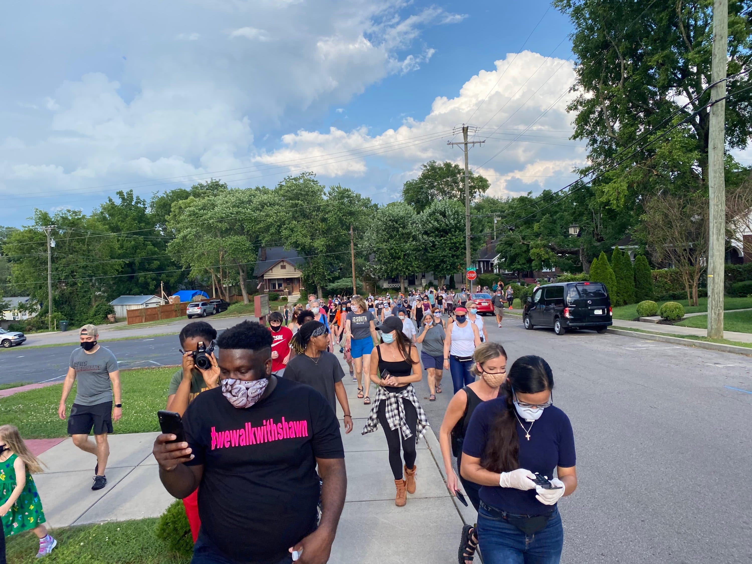 Shawn Dromgoole organized a walk in his Nashville neighborhood to call for justice and unity. Now he wants to take his message to different cities across the country. (Courtesy Shawn Dromgoole)