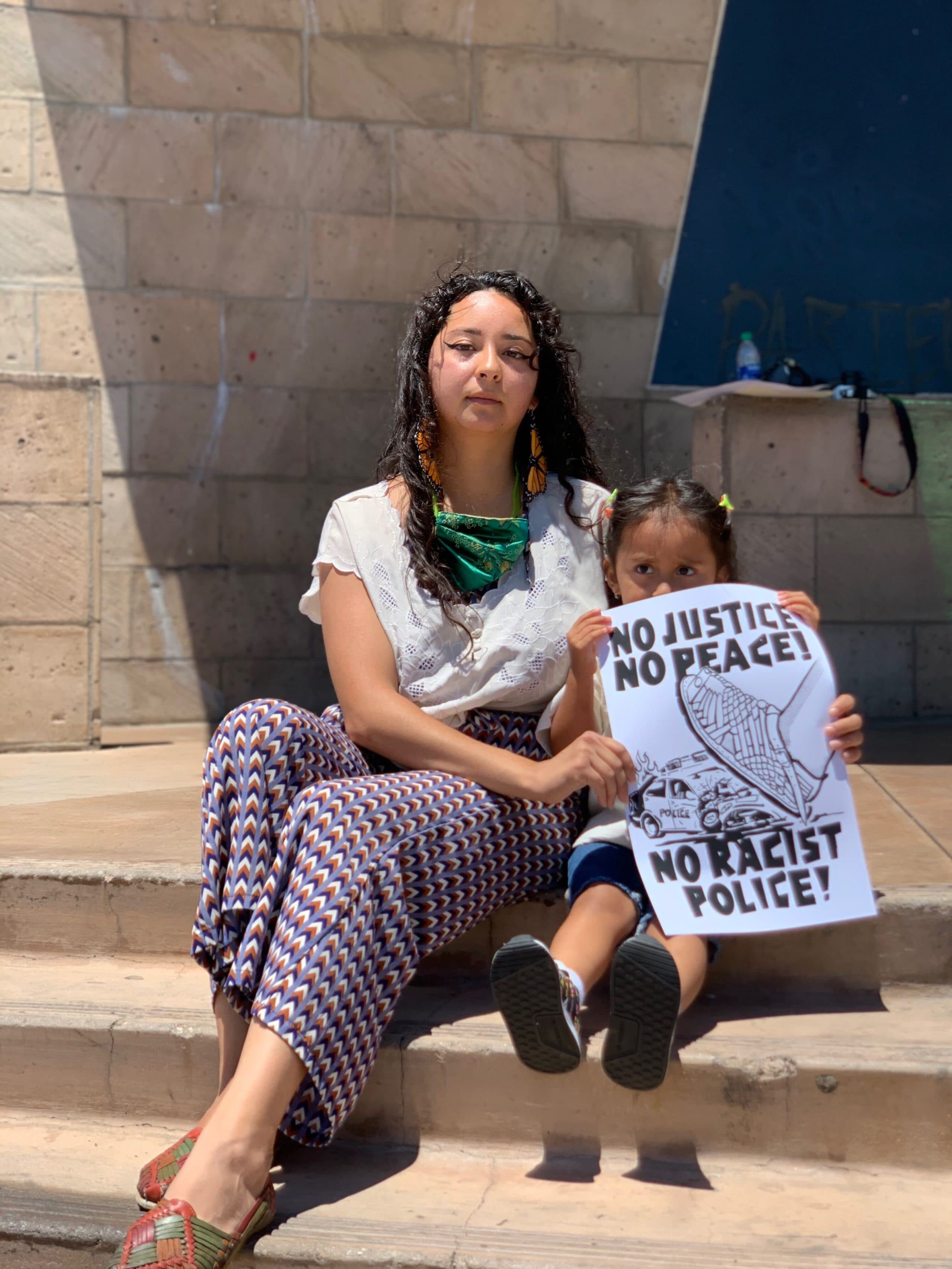 Deja Garcia says she is starting to have conversations with her 2-year-old daughter about race and racism. (Cristina Kim, Here & Now)