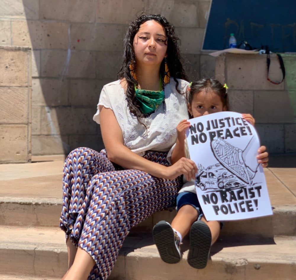Deja Garcia says she is starting to have conversations with her 2-year-old daughter about race and racism. (Cristina Kim, Here & Now)