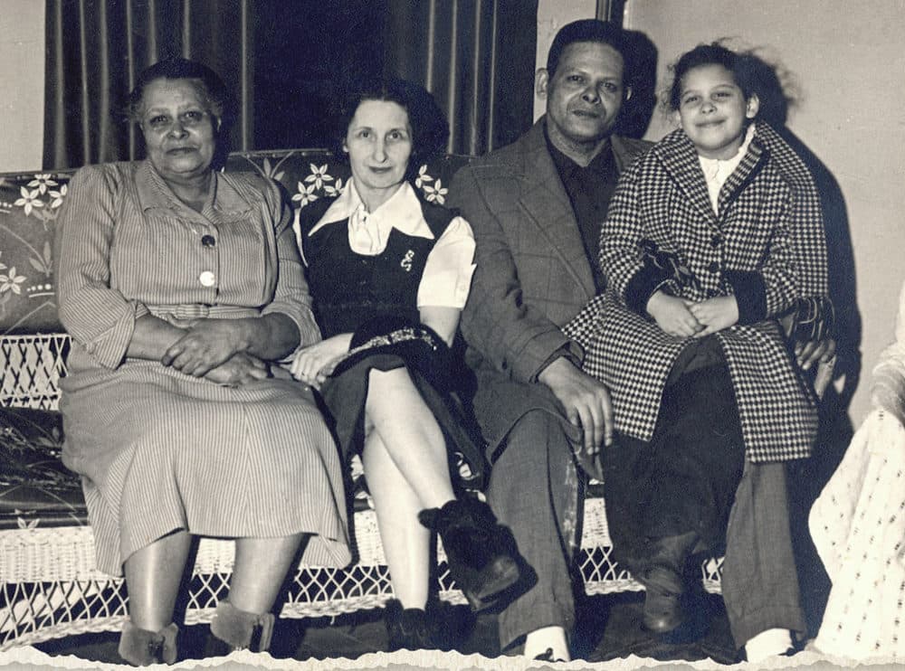 E. Dolores Johnson's family on the cover of her book, "Say I"m Dead."
