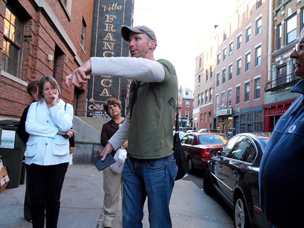Tour guide Jeffrey Doucette serves up history in Boston. (Courtesy)