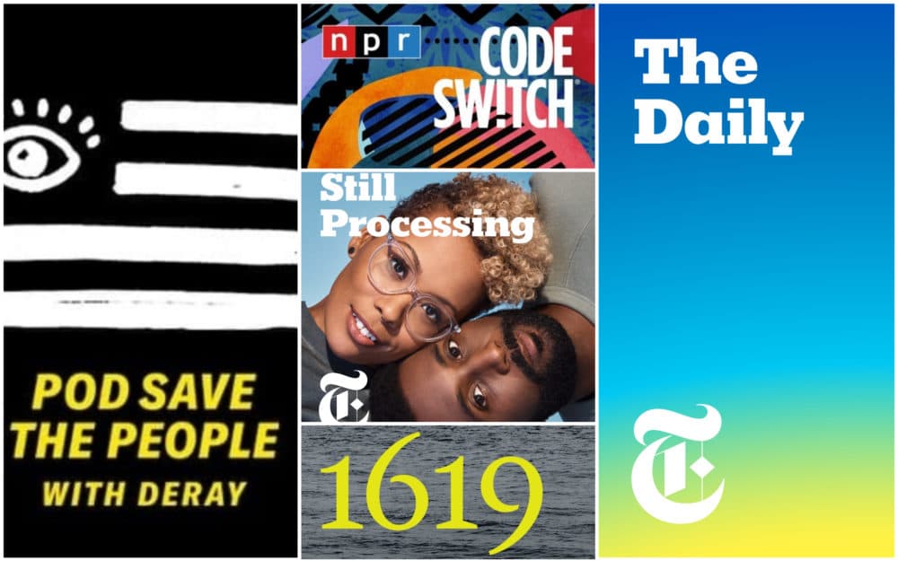 Arts reporting fellow Christian Burno recommends the podcasts &quot;Pod Save the People,&quot; &quot;Code Switch,&quot; &quot;Still Processing,&quot; &quot;1619&quot; and &quot;The Daily&quot; as ways to start learning about race in America. (Courtesy)