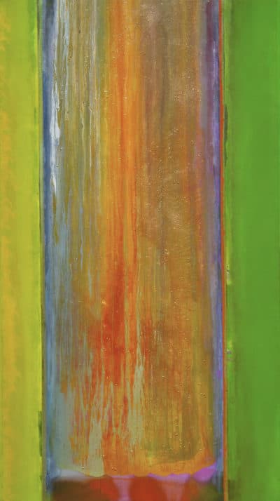 Frank Bowling, &quot;Suncrush,&quot; 1976. (Courtesy Museum of Fine Arts, Boston)