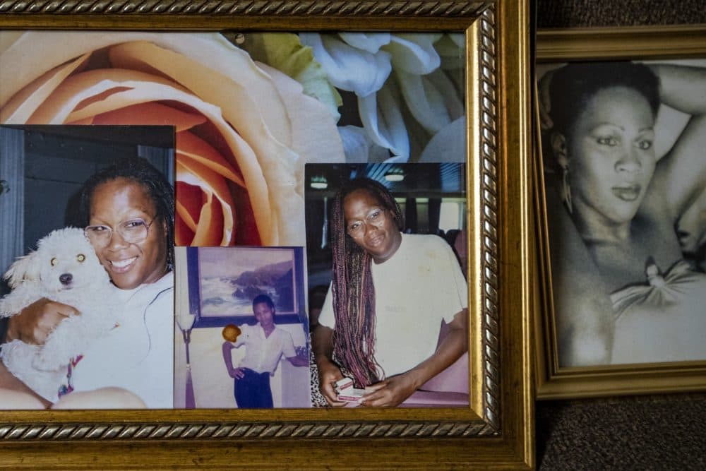 Photographs of Rita Hester through the years. (Jesse Costa/WBUR)