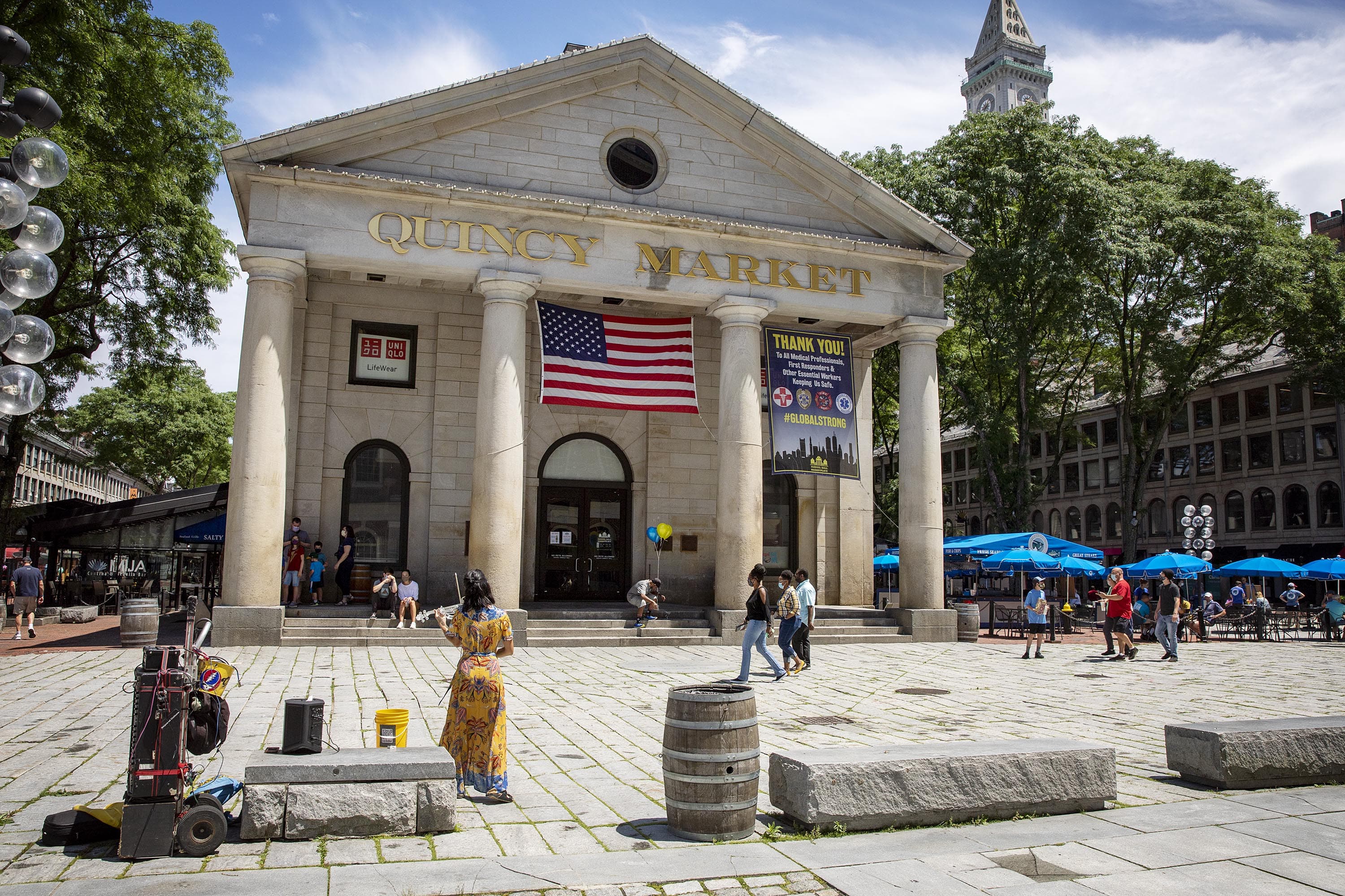 PHOTOS Quincy Market Officially Visitors After MonthsLong