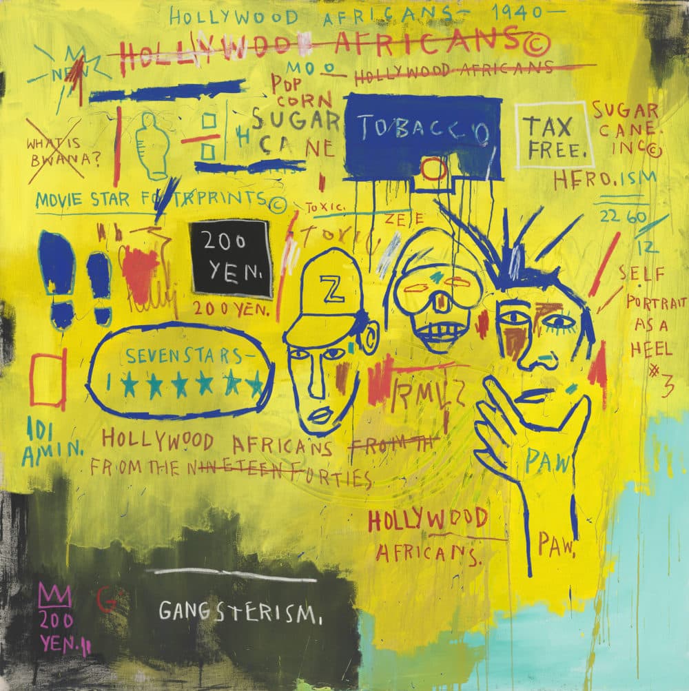 Jean‑Michel Basquiat, “Hollywood Africans,” 1983. (Courtesy Museum of Fine Arts, Boston)