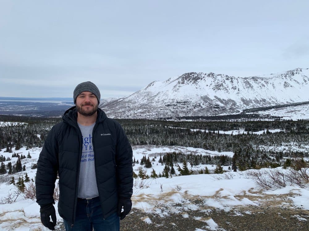 Michael Tambone doing field work in Alaska. (Courtesy)