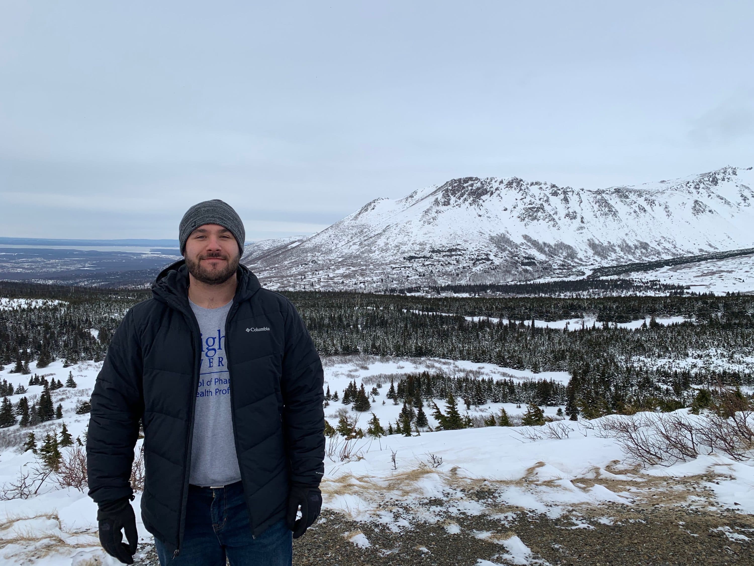 Michael Tambone doing field work in Alaska. (Courtesy)