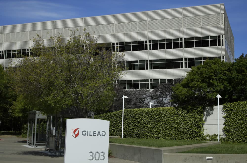 This is an April 30, 2020, file photo showing Gilead Sciences headquarters in Foster City, California, USA. (Ben Margot/AP)