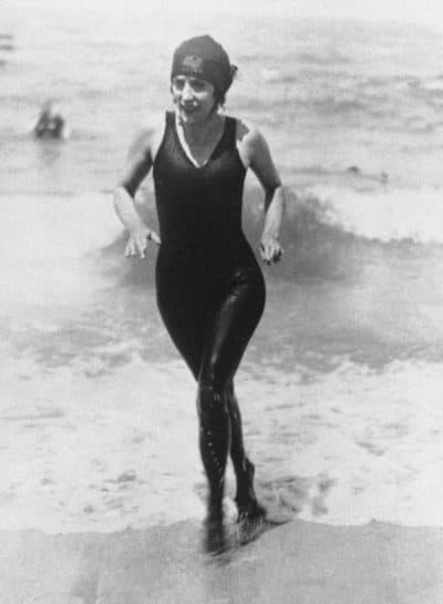 Annette Kellermann in the style of swimsuit she invented. (AP)