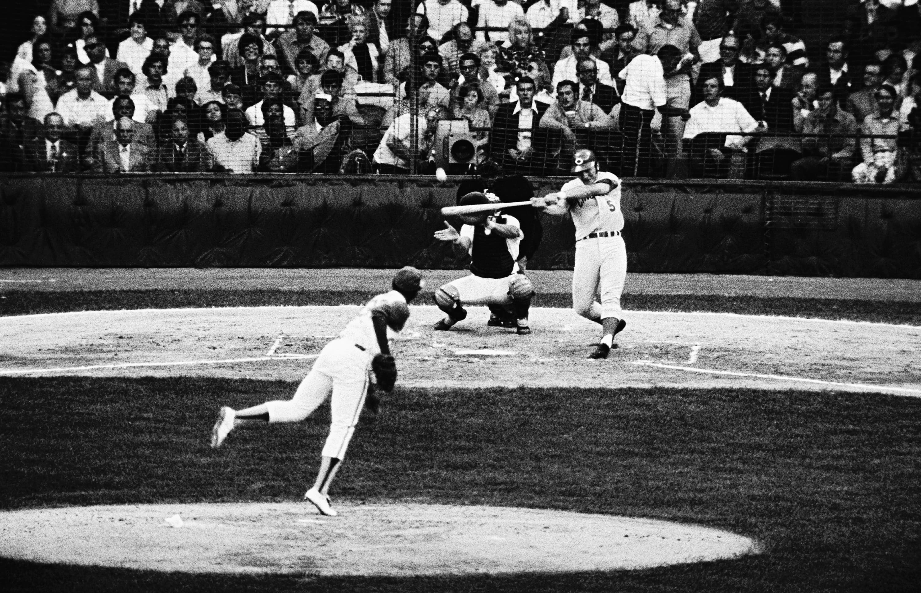Johnny Bench hit a home run off of Vida Blue in the 1971 MLB All Star Game. (AP)