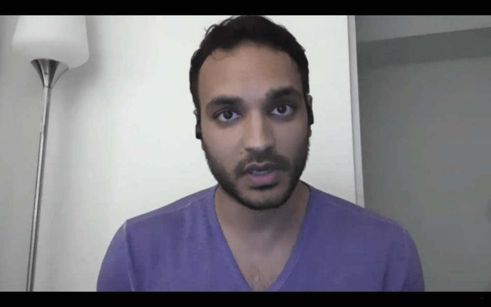 Arjun Gupta plays Vikram, a doctor in &quot;The Line.&quot; (Courtesy Public Theater)