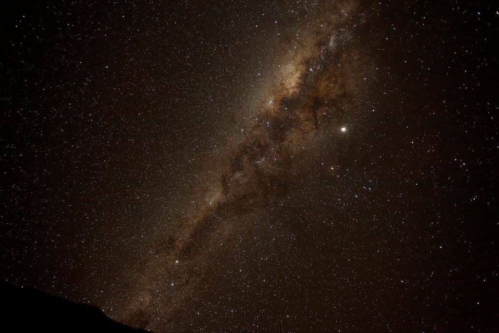 The starry sky of Chile during a total solar eclipse on July 2, 2019 in Paiguano, Chile. (Marcelo Hernandez/Getty Images)