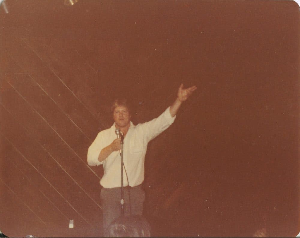 Jimmy Tingle onstage at the Ding Ho. (Courtesy Tim Winn)